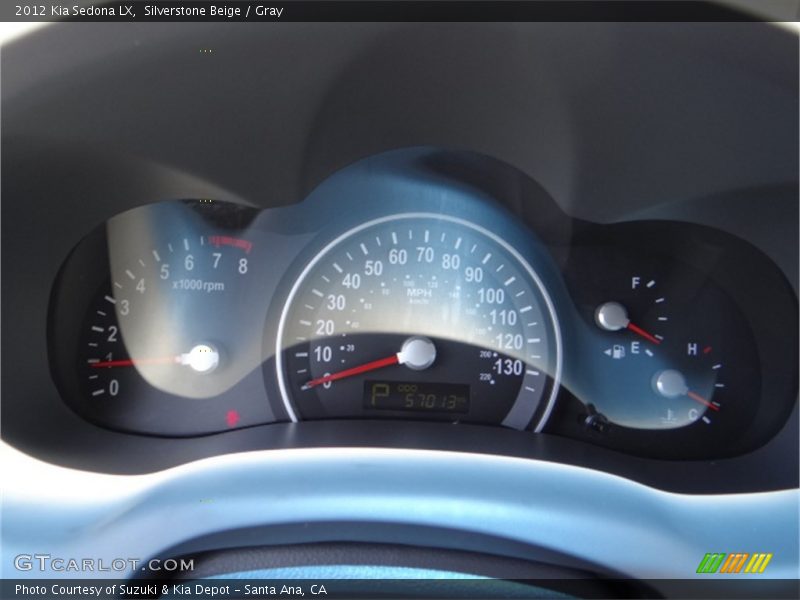 Silverstone Beige / Gray 2012 Kia Sedona LX