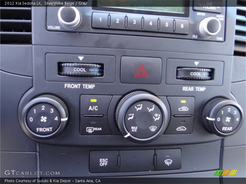 Silverstone Beige / Gray 2012 Kia Sedona LX