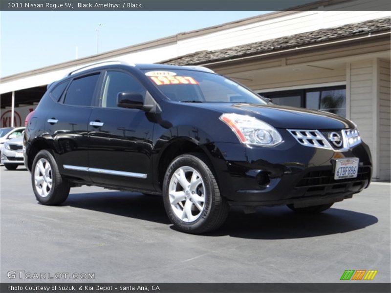 Black Amethyst / Black 2011 Nissan Rogue SV