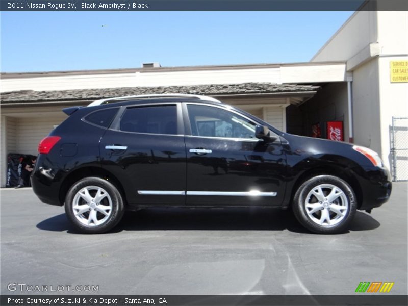 Black Amethyst / Black 2011 Nissan Rogue SV