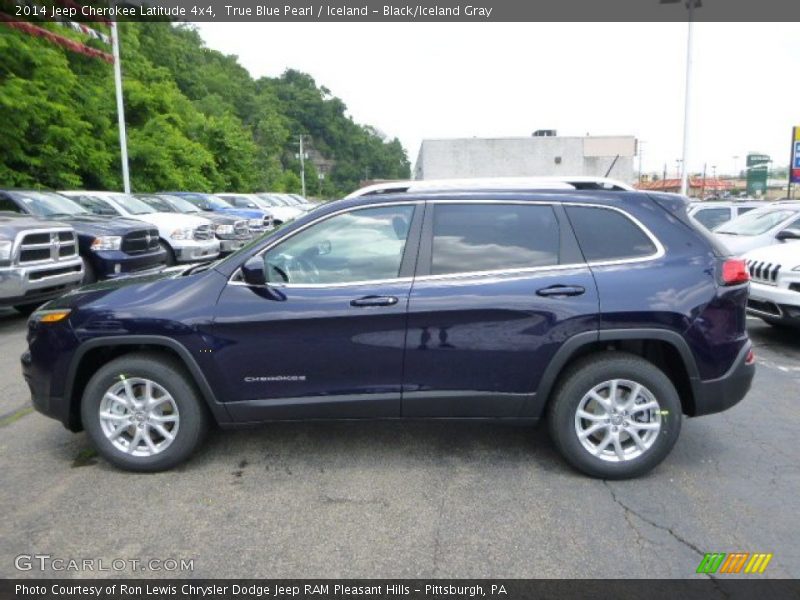 True Blue Pearl / Iceland - Black/Iceland Gray 2014 Jeep Cherokee Latitude 4x4