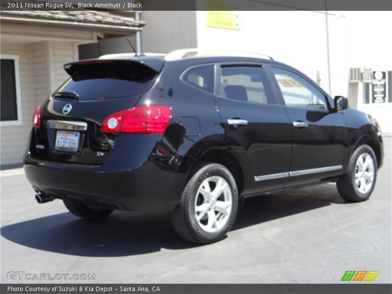Black Amethyst / Black 2011 Nissan Rogue SV