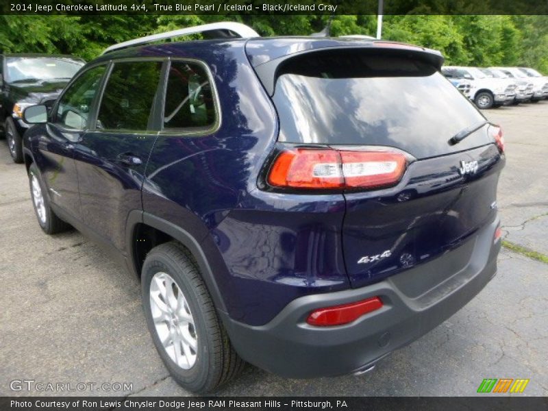 True Blue Pearl / Iceland - Black/Iceland Gray 2014 Jeep Cherokee Latitude 4x4