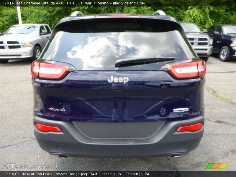 True Blue Pearl / Iceland - Black/Iceland Gray 2014 Jeep Cherokee Latitude 4x4
