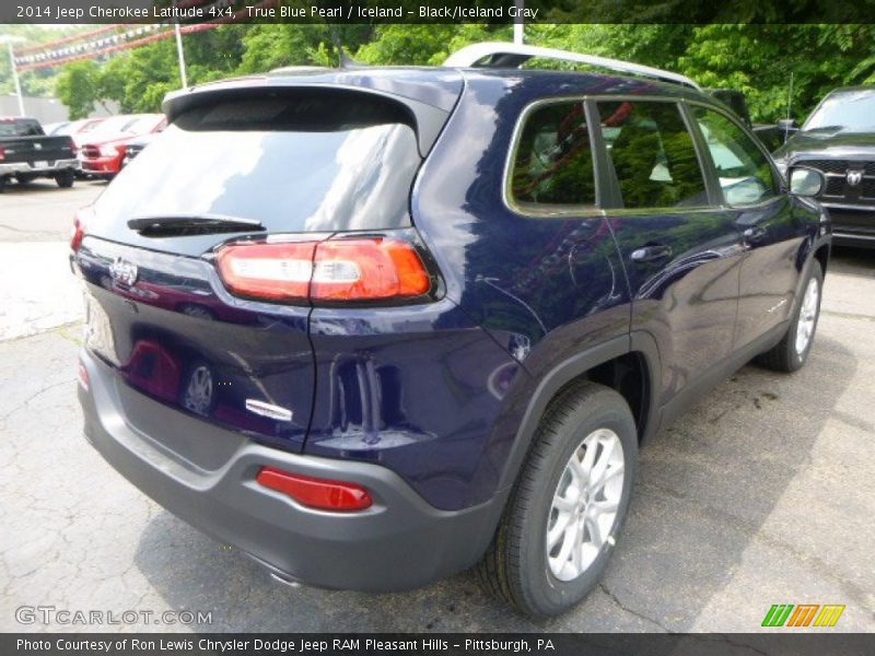 True Blue Pearl / Iceland - Black/Iceland Gray 2014 Jeep Cherokee Latitude 4x4