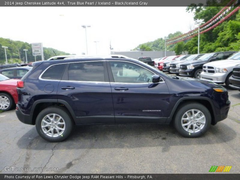 True Blue Pearl / Iceland - Black/Iceland Gray 2014 Jeep Cherokee Latitude 4x4