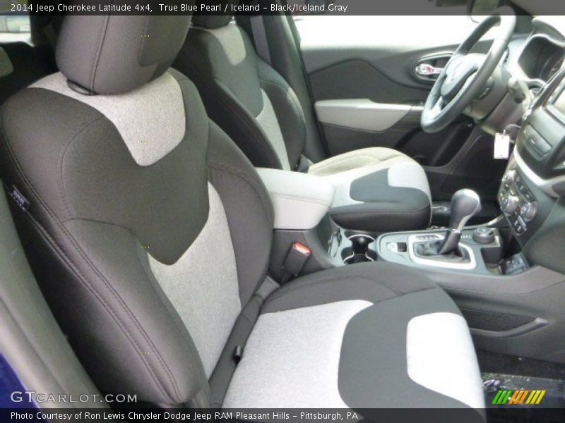 True Blue Pearl / Iceland - Black/Iceland Gray 2014 Jeep Cherokee Latitude 4x4