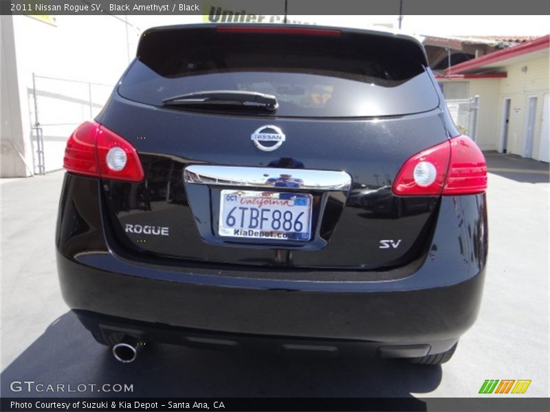 Black Amethyst / Black 2011 Nissan Rogue SV