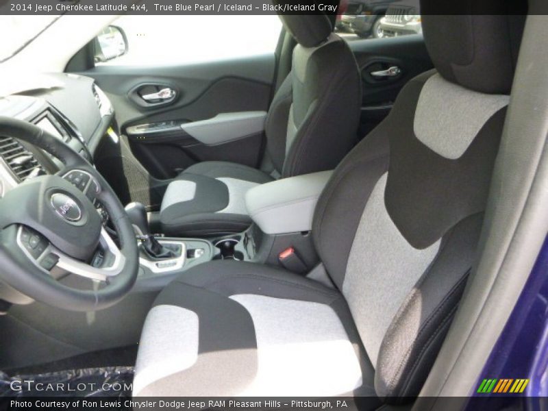 True Blue Pearl / Iceland - Black/Iceland Gray 2014 Jeep Cherokee Latitude 4x4