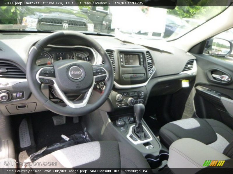 True Blue Pearl / Iceland - Black/Iceland Gray 2014 Jeep Cherokee Latitude 4x4