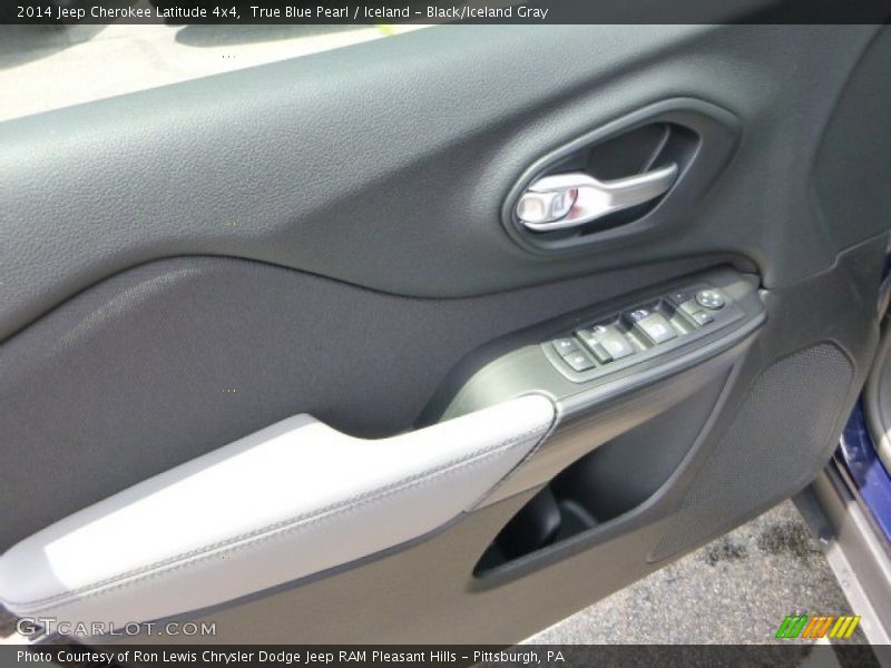True Blue Pearl / Iceland - Black/Iceland Gray 2014 Jeep Cherokee Latitude 4x4