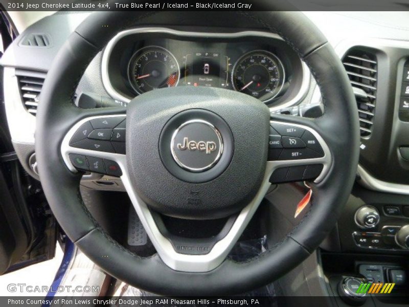 True Blue Pearl / Iceland - Black/Iceland Gray 2014 Jeep Cherokee Latitude 4x4