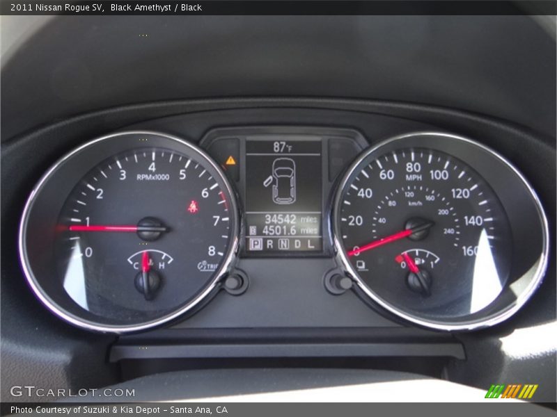 Black Amethyst / Black 2011 Nissan Rogue SV