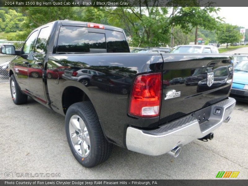 Black / Black/Diesel Gray 2014 Ram 1500 Big Horn Quad Cab 4x4