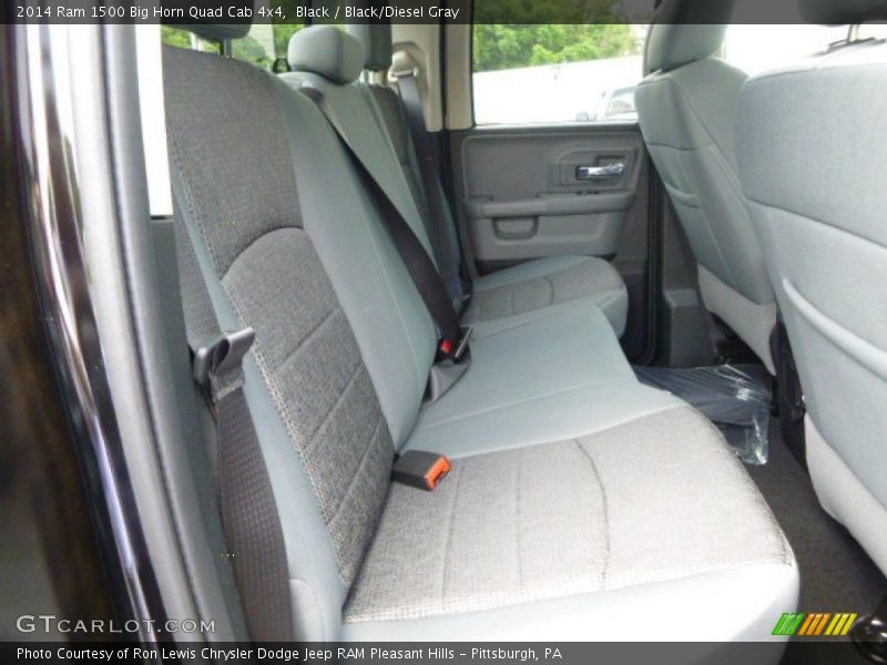 Black / Black/Diesel Gray 2014 Ram 1500 Big Horn Quad Cab 4x4