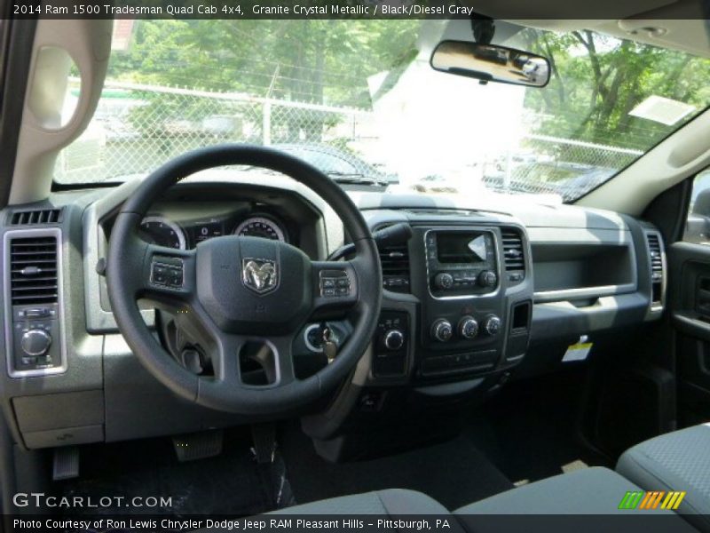 Granite Crystal Metallic / Black/Diesel Gray 2014 Ram 1500 Tradesman Quad Cab 4x4
