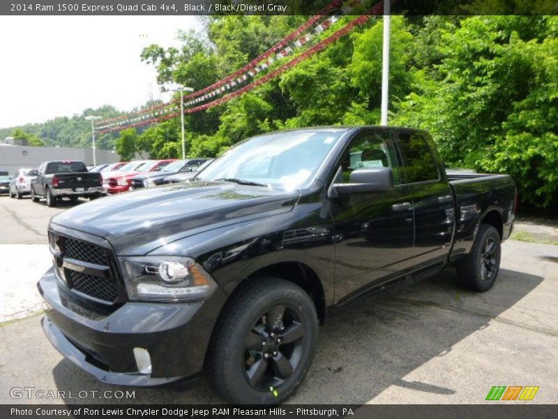 Black / Black/Diesel Gray 2014 Ram 1500 Express Quad Cab 4x4