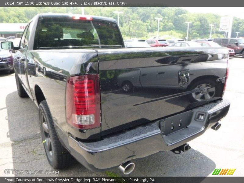 Black / Black/Diesel Gray 2014 Ram 1500 Express Quad Cab 4x4
