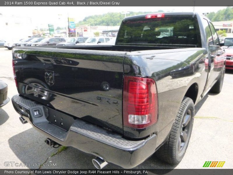 Black / Black/Diesel Gray 2014 Ram 1500 Express Quad Cab 4x4