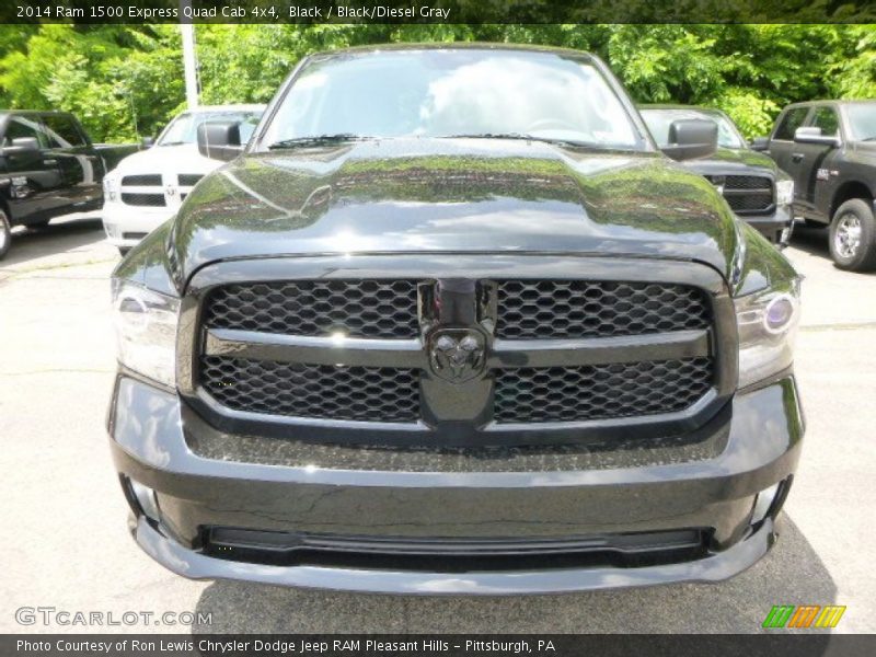 Black / Black/Diesel Gray 2014 Ram 1500 Express Quad Cab 4x4