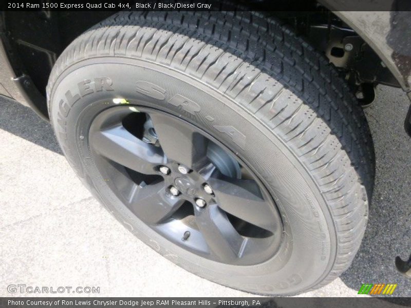 Black / Black/Diesel Gray 2014 Ram 1500 Express Quad Cab 4x4