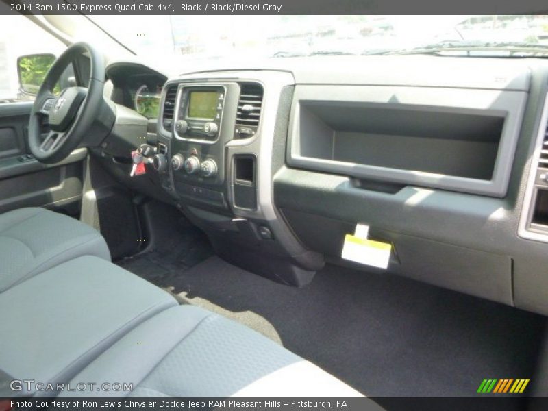 Black / Black/Diesel Gray 2014 Ram 1500 Express Quad Cab 4x4
