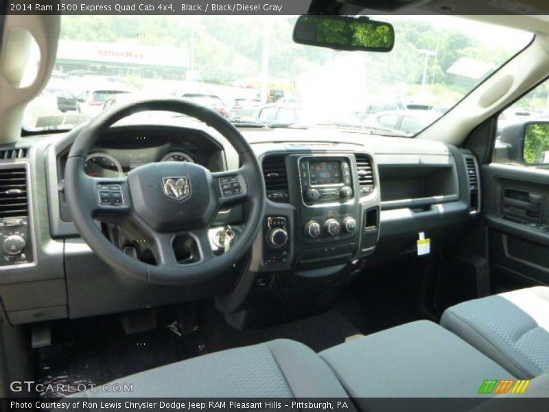 Black / Black/Diesel Gray 2014 Ram 1500 Express Quad Cab 4x4