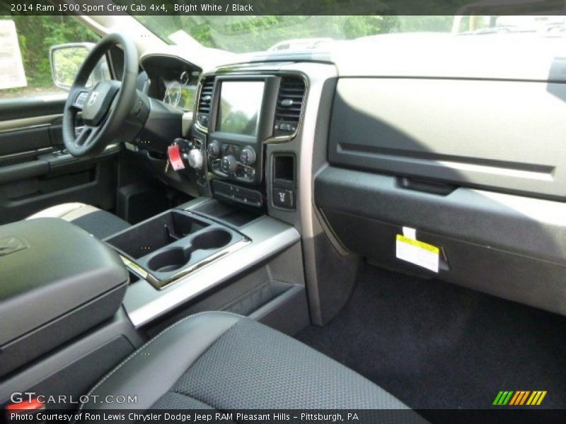 Bright White / Black 2014 Ram 1500 Sport Crew Cab 4x4