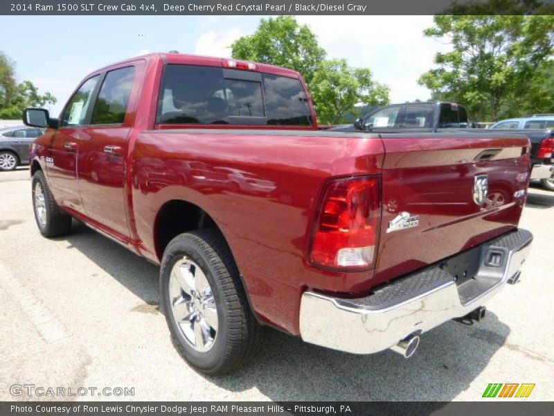Deep Cherry Red Crystal Pearl / Black/Diesel Gray 2014 Ram 1500 SLT Crew Cab 4x4