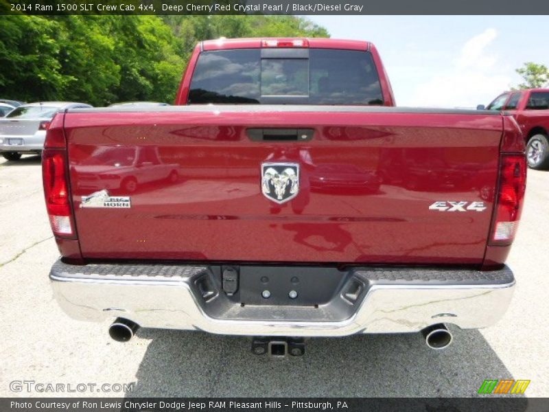 Deep Cherry Red Crystal Pearl / Black/Diesel Gray 2014 Ram 1500 SLT Crew Cab 4x4