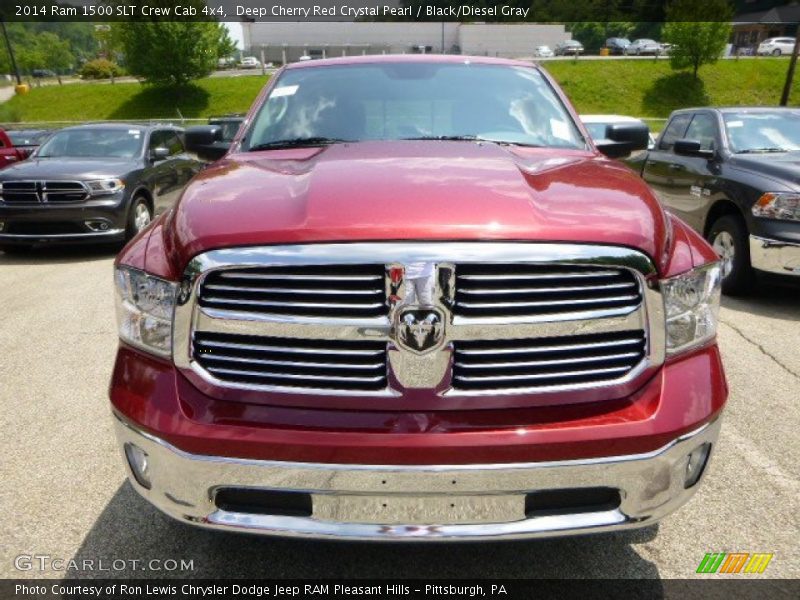 Deep Cherry Red Crystal Pearl / Black/Diesel Gray 2014 Ram 1500 SLT Crew Cab 4x4