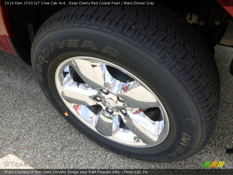 Deep Cherry Red Crystal Pearl / Black/Diesel Gray 2014 Ram 1500 SLT Crew Cab 4x4