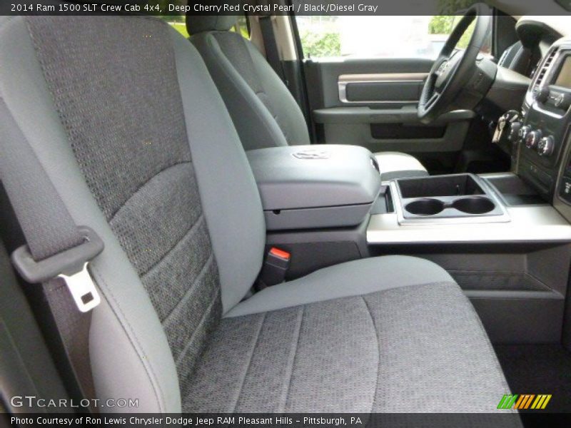 Deep Cherry Red Crystal Pearl / Black/Diesel Gray 2014 Ram 1500 SLT Crew Cab 4x4
