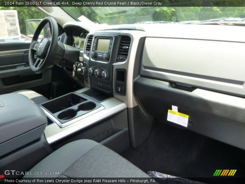 Deep Cherry Red Crystal Pearl / Black/Diesel Gray 2014 Ram 1500 SLT Crew Cab 4x4