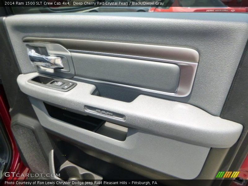 Deep Cherry Red Crystal Pearl / Black/Diesel Gray 2014 Ram 1500 SLT Crew Cab 4x4