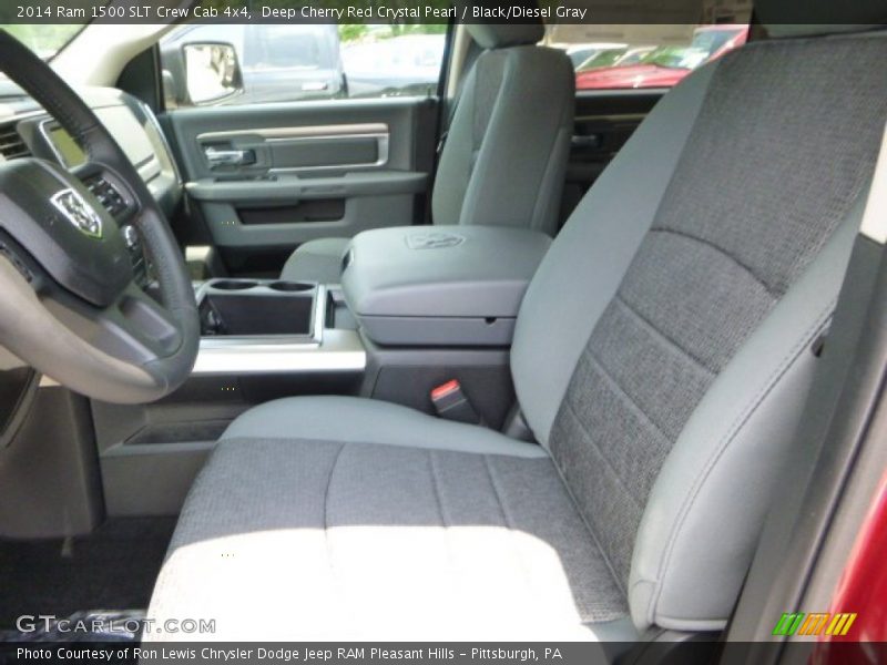 Deep Cherry Red Crystal Pearl / Black/Diesel Gray 2014 Ram 1500 SLT Crew Cab 4x4