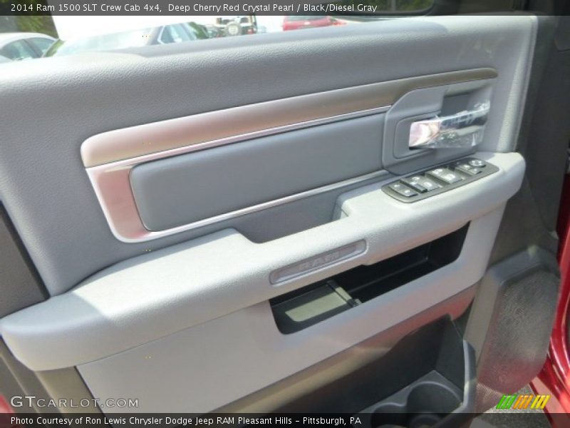 Deep Cherry Red Crystal Pearl / Black/Diesel Gray 2014 Ram 1500 SLT Crew Cab 4x4