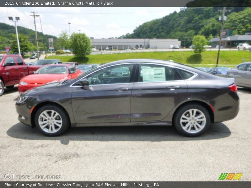 Granite Crystal Metallic / Black 2015 Chrysler 200 Limited