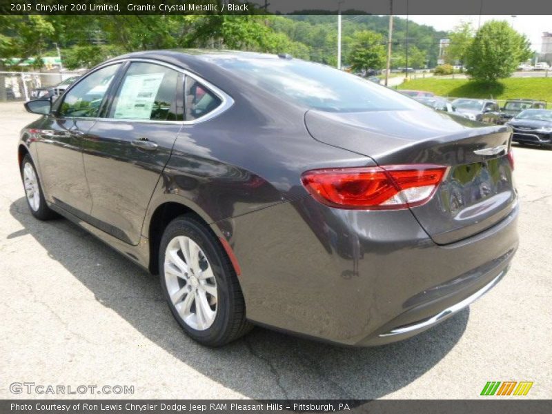 Granite Crystal Metallic / Black 2015 Chrysler 200 Limited