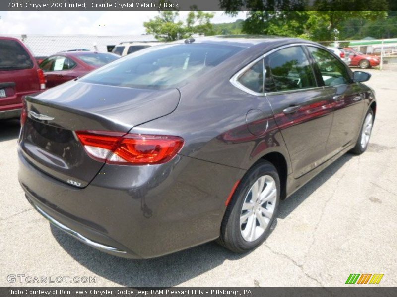 Granite Crystal Metallic / Black 2015 Chrysler 200 Limited