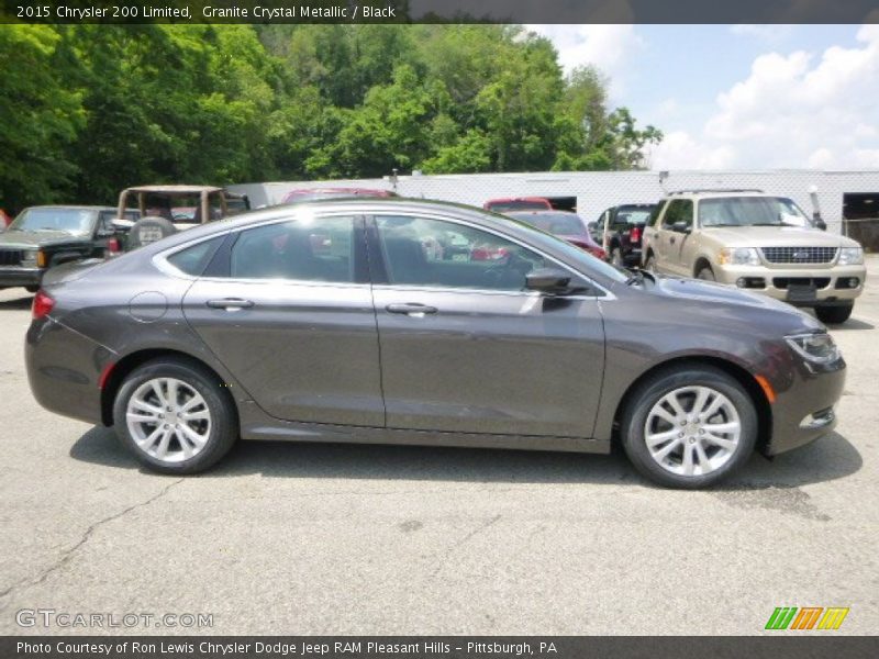 Granite Crystal Metallic / Black 2015 Chrysler 200 Limited