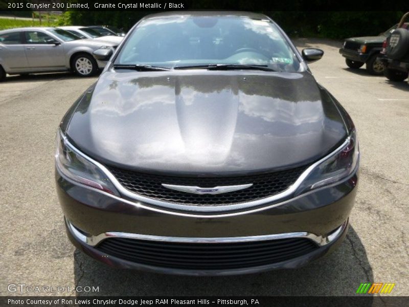 Granite Crystal Metallic / Black 2015 Chrysler 200 Limited