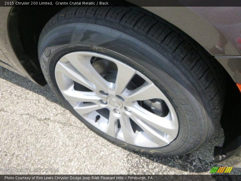 Granite Crystal Metallic / Black 2015 Chrysler 200 Limited