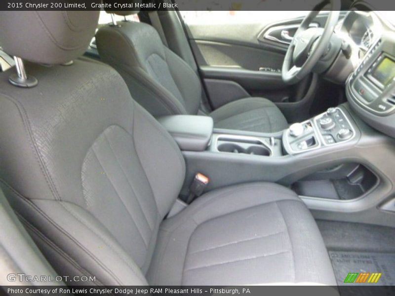 Granite Crystal Metallic / Black 2015 Chrysler 200 Limited