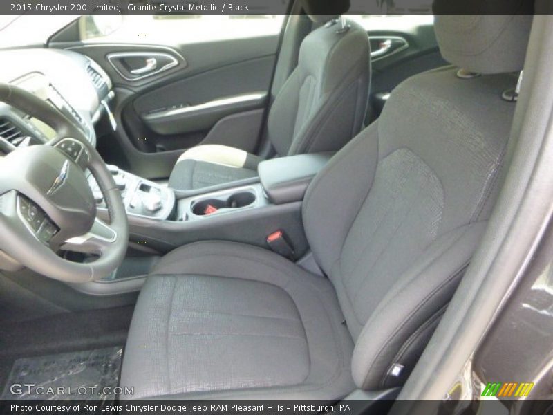 Granite Crystal Metallic / Black 2015 Chrysler 200 Limited