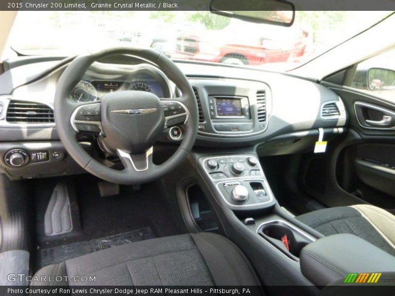 Granite Crystal Metallic / Black 2015 Chrysler 200 Limited