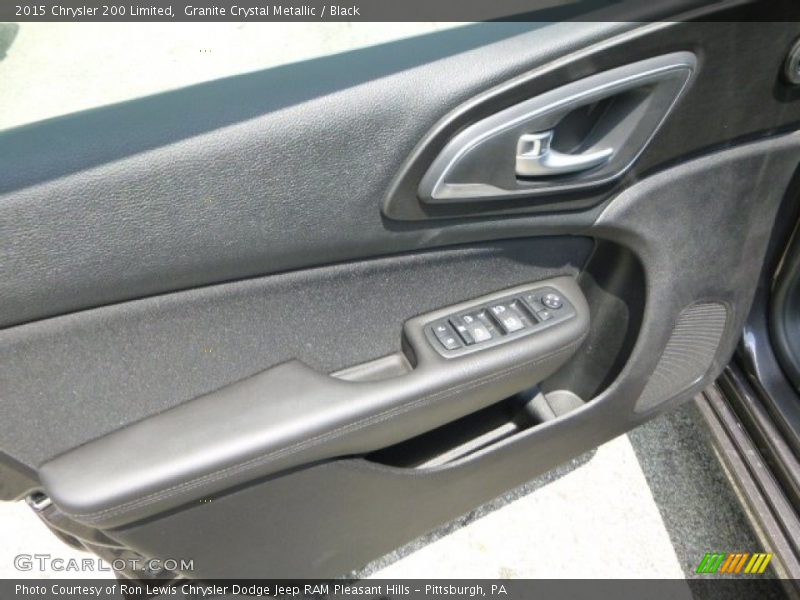 Granite Crystal Metallic / Black 2015 Chrysler 200 Limited