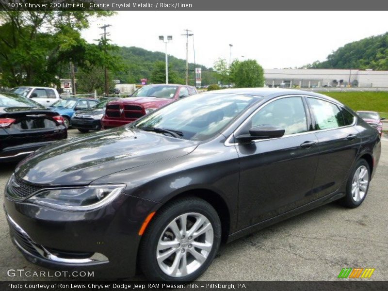 Granite Crystal Metallic / Black/Linen 2015 Chrysler 200 Limited