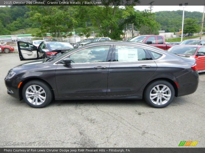Granite Crystal Metallic / Black/Linen 2015 Chrysler 200 Limited