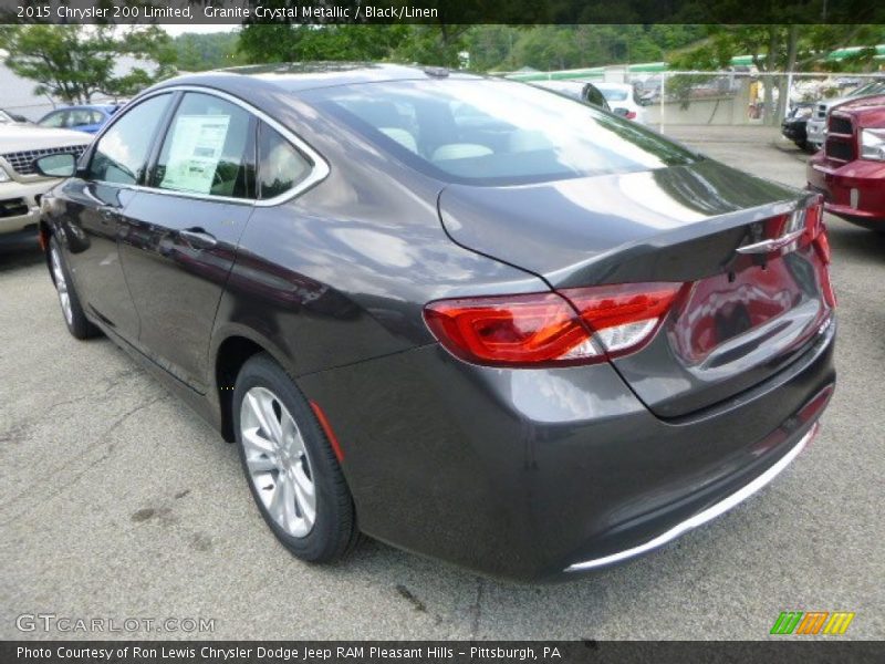 Granite Crystal Metallic / Black/Linen 2015 Chrysler 200 Limited